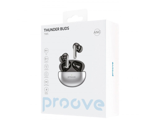 Бездротові навушники Proove Thunder Buds TWS with ANC gray 2001001256937 6900111110398