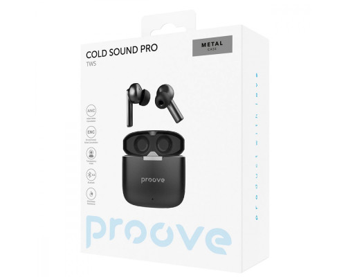 Бездротові навушники Proove Cold Sound Pro with ANC black 2001001980054 6901111652611