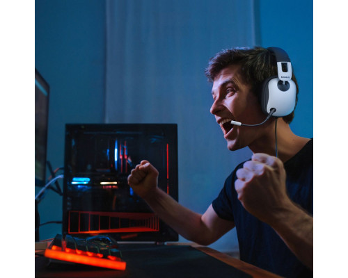 Дротові навушники Baseus GoPlay 1 Max Gaming white 2003000229615 6932172678678