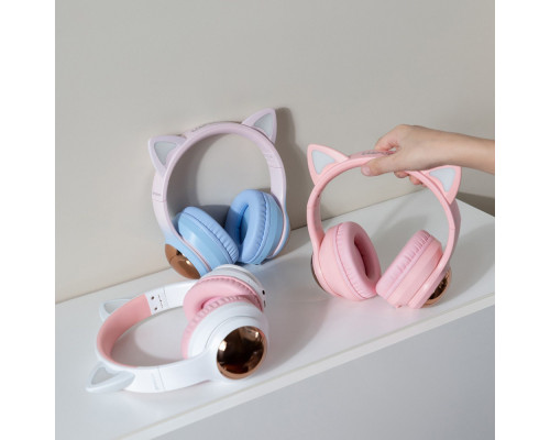 Бездротові навушники Proove Kids LumiCat (APP) white/pink 2003000310955 6901113340875