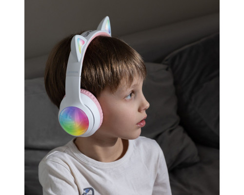 Бездротові навушники Proove Kids LumiCat (APP) white/pink 2003000310955 6901113340875