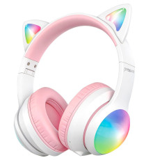 Бездротові навушники Proove Kids LumiCat (APP) white/pink 2003000310955 6901113340875