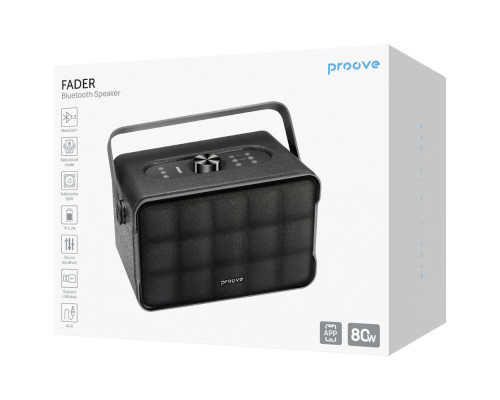 Портативна Акустика Proove Fader 80W (APP) black 2003000275469 6901115753574