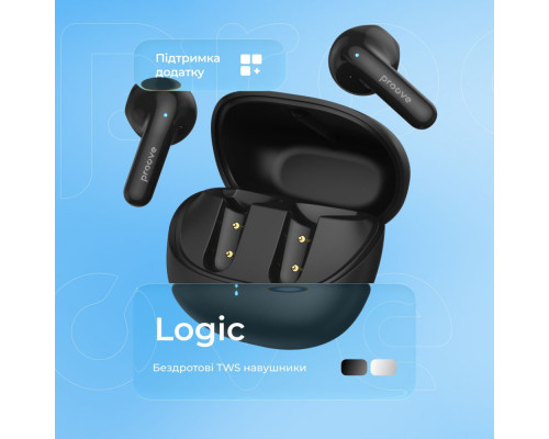 Бездротові навушники Proove Logic TWS (APP) pearl white 2003000268546 6901116832384