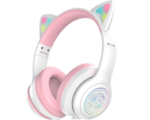 Бездротові навушники Proove Kids Neko (APP) white/pink 2003000310962 6901116481513