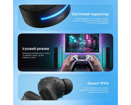 Бездротові навушники Proove Mello TWS with ANC (APP) cotton candy 2003000297027 6901113012932
