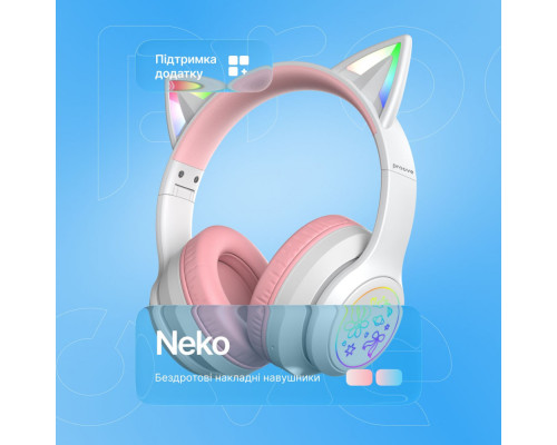 Бездротові навушники Proove Kids Neko (APP) white/pink 2003000310962 6901116481513