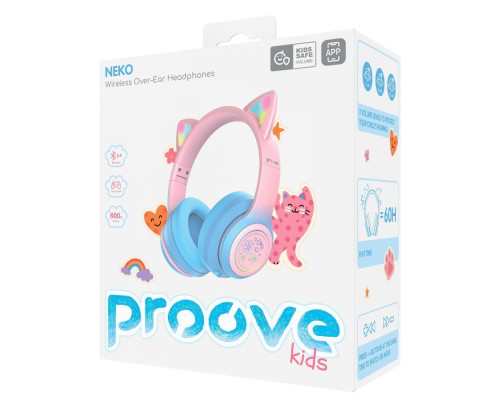 Бездротові навушники Proove Kids Neko (APP) blue/pink 2003000310870 6901112243979