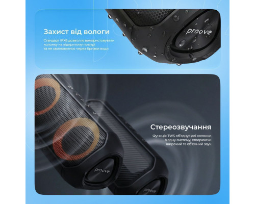 Портативна Акустика Proove Third Element SE 20W (APP) black 2003000299304 6901114417163