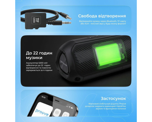 Портативна Акустика Proove Third Element SE 20W (APP) black 2003000299304 6901114417163