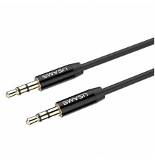 Аудіо-кабель Usams YP-01 Aux Audio Cable 1m Black