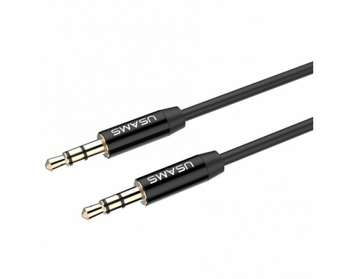 Аудіо-кабель Usams YP-01 Aux Audio Cable 1m Black