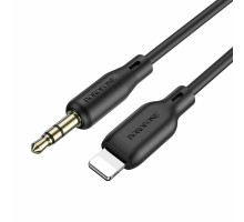 Аудiо-кабель BOROFONE BL18 iP silicone digital audio conversion cable Black