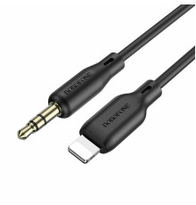 Аудiо-кабель BOROFONE BL18 iP silicone digital audio conversion cable Black