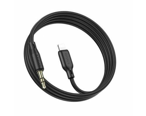 Аудiо-кабель BOROFONE BL18 iP silicone digital audio conversion cable Black