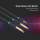 Кабель Vention 3.5mm TRS Male to Dual 6.35mm Male Audio Cable 1M Black (BACBF)