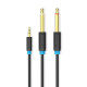 Кабель Vention 3.5mm TRS Male to Dual 6.35mm Male Audio Cable 1M Black (BACBF)