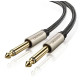 Аудіо кабель UGREEN AV128 6.5mm Male to Male Audio Cable Gray 2m(UGR-10638)