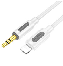 Аудіокабель BOROFONE BL20 True sound silicone digital audio conversion cable iP White (6941991114403)
