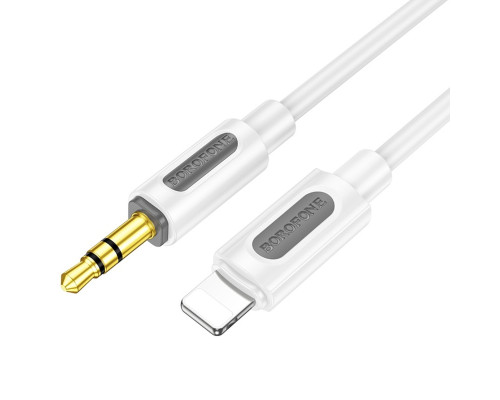Аудіокабель BOROFONE BL20 True sound silicone digital audio conversion cable iP White (6941991114403)