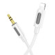 Аудіокабель BOROFONE BL20 True sound silicone digital audio conversion cable iP White (6941991114403)