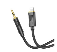 Аудiокабель HOCO UPA30 Friend digital audio conversion cable iP Black (6942007625494)