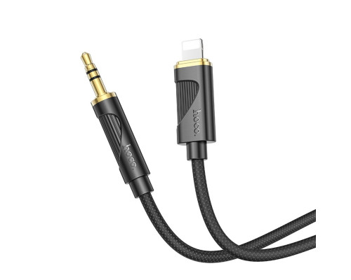 Аудiокабель HOCO UPA30 Friend digital audio conversion cable iP Black (6942007625494)