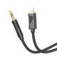 Аудiокабель HOCO UPA30 Friend digital audio conversion cable iP Black (6942007625494)