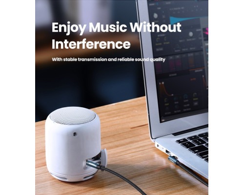 Аудіокабель UGREEN AV112 3.5mm Male to 3.5mm Male Cable 2m Blue (UGR-60181)