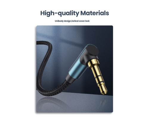 Аудіокабель UGREEN AV112 3.5mm Male to 3.5mm Male Cable 2m Blue (UGR-60181)