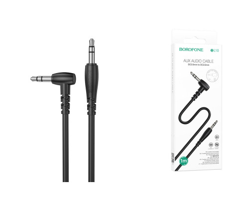 Аудiо-кабель BOROFONE BL10 AUX audio cable 1m Black