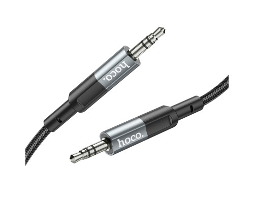 Аудiокабель HOCO UPA23 AUX audio cable Metal Gray