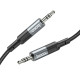 Аудiокабель HOCO UPA23 AUX audio cable Metal Gray