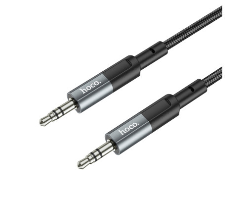 Аудiокабель HOCO UPA23 AUX audio cable Metal Gray