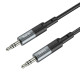 Аудiокабель HOCO UPA23 AUX audio cable Metal Gray