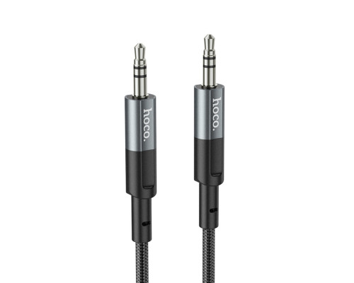 Аудiокабель HOCO UPA23 AUX audio cable Metal Gray