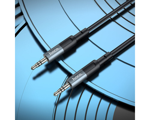 Аудiокабель HOCO UPA23 AUX audio cable Metal Gray