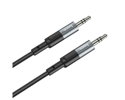 Аудiокабель HOCO UPA23 AUX audio cable Metal Gray