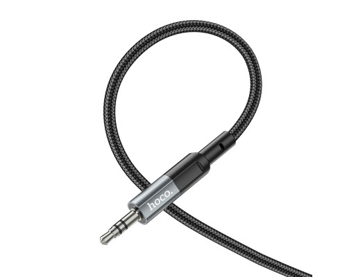 Аудiокабель HOCO UPA23 AUX audio cable Metal Gray