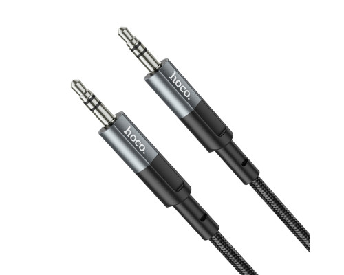 Аудiокабель HOCO UPA23 AUX audio cable Metal Gray