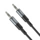 Аудiокабель HOCO UPA23 AUX audio cable Metal Gray