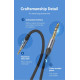 Кабель Vention Cotton Braided 3.5mm TRS Male to 6.35mm Male Audio Cable 3M Gray Aluminum Alloy Type (BAUHI)