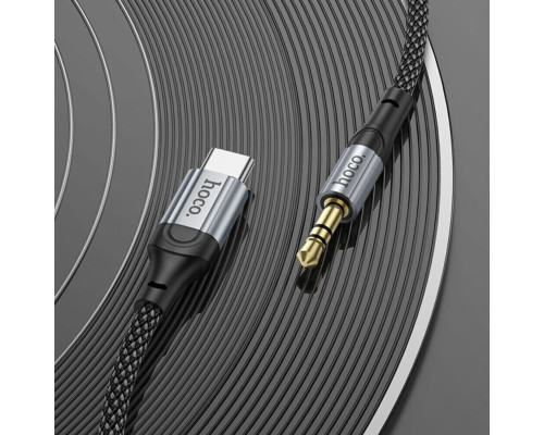 Аудiокабель HOCO UPA26 Fresh digital audio conversion cable Type-C Black