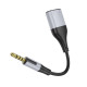Перехідник BOROFONE BL19 Creator 2-in-1 audio adapter cable 3.5mm Black (6941991108341)