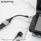 Перехідник BOROFONE BL19 Creator 2-in-1 audio adapter cable 3.5mm Black (6941991108341)