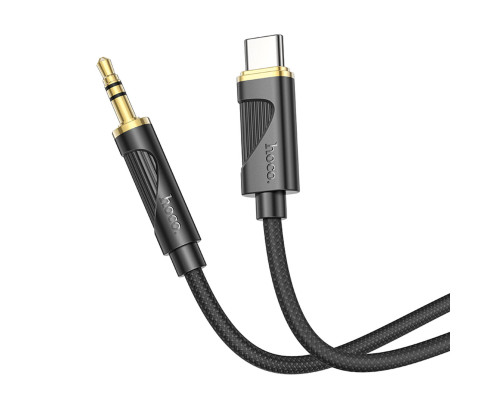 Аудiокабель HOCO UPA30 Friend digital audio conversion cable Type-C Black (6942007625524)