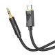 Аудiокабель HOCO UPA30 Friend digital audio conversion cable Type-C Black (6942007625524)