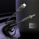 Аудiокабель HOCO UPA30 Friend digital audio conversion cable Type-C Black (6942007625524)