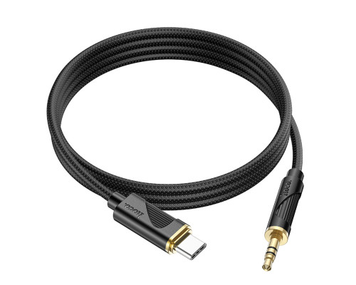 Аудiокабель HOCO UPA30 Friend digital audio conversion cable Type-C Black (6942007625524)
