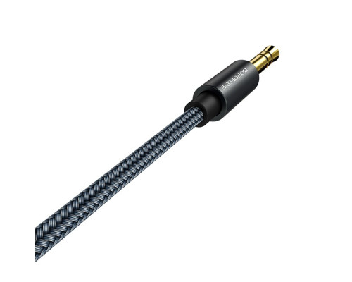 Аудiо-кабель BOROFONE BL3 Audiolink audio AUX cable, 1m Metel Grey